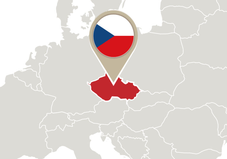 Czech Republic on Europe map