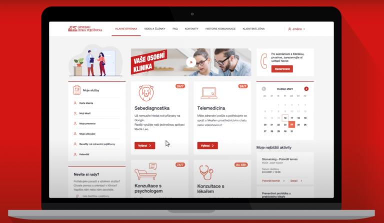 Klinika generali ceske homepage
