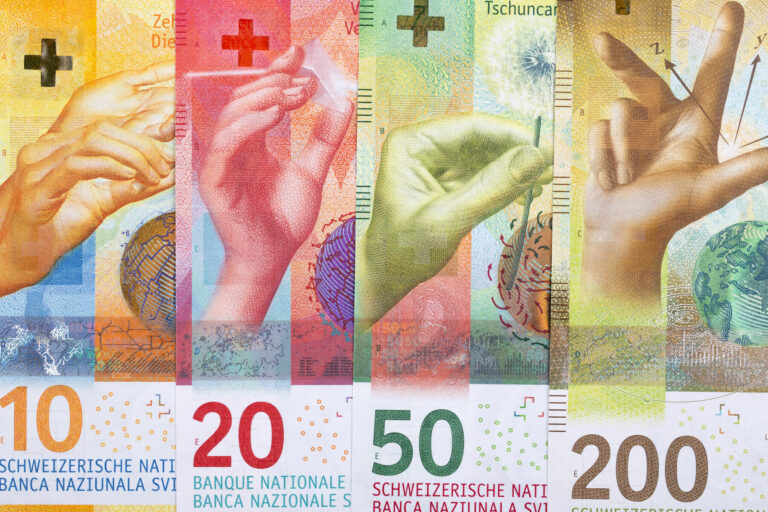 Swiss money business background
