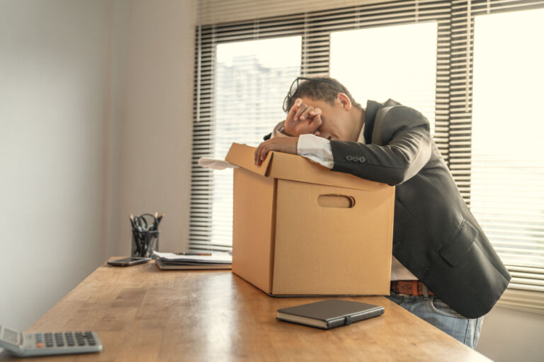Employees regret keep out office because being fired from his job