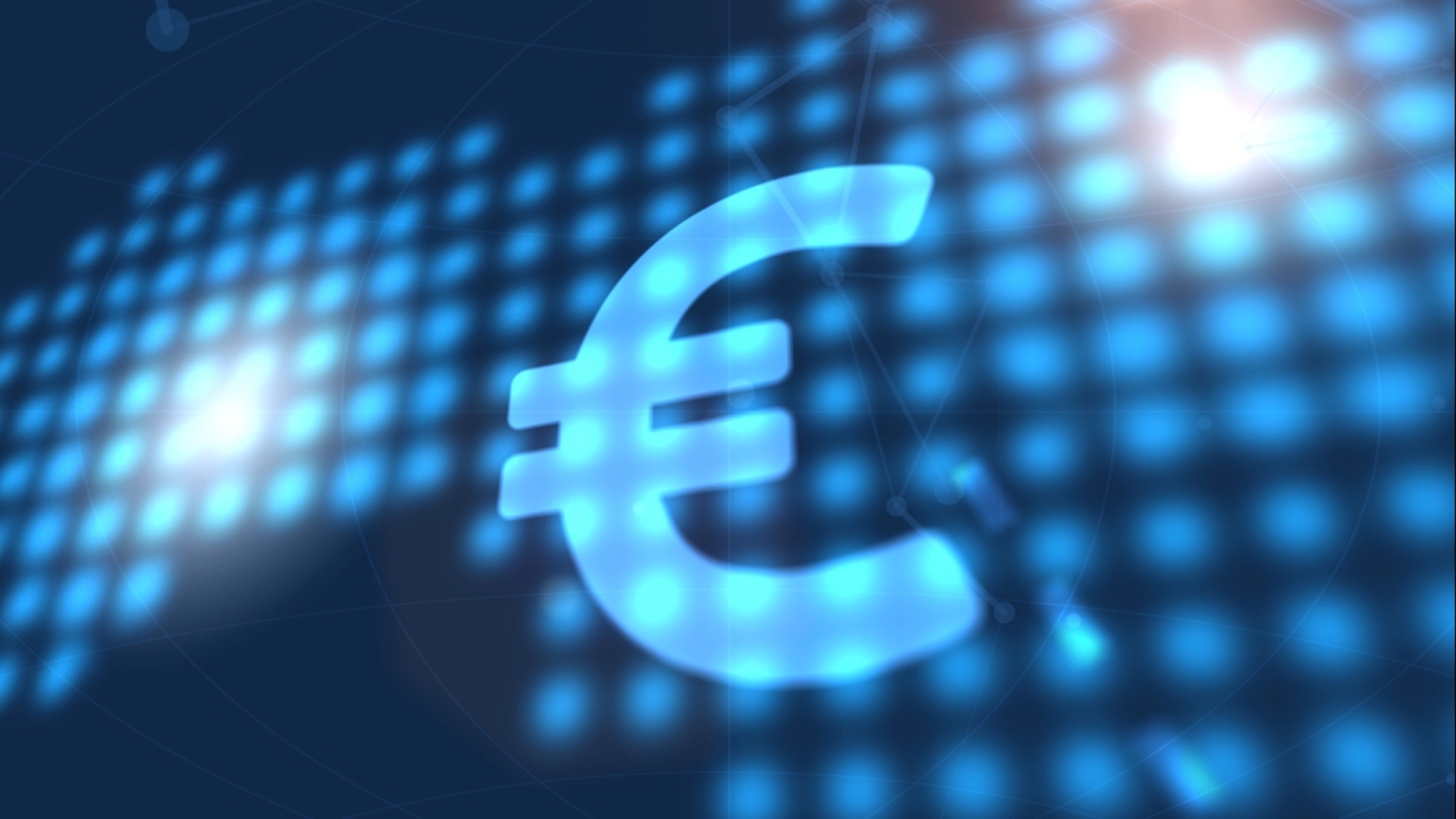 blue-background-with-sign-that-says-euro