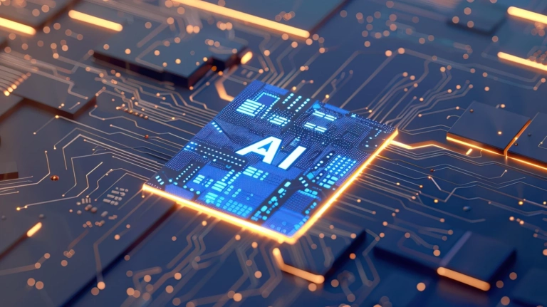 Advanced Technology Concept Visualization Circuit Board Cpu Processor Microchip Starting Artificial