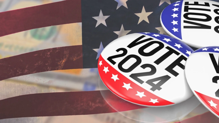 Vote Pedro 2024 Pin Badge Usa Flag 3d Rendering