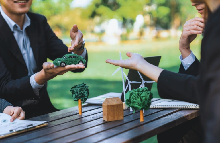 Group Asian Business People With Strong Teamwork Outdoor Office Gyre