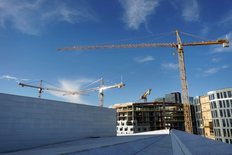 Cranes Construction Site