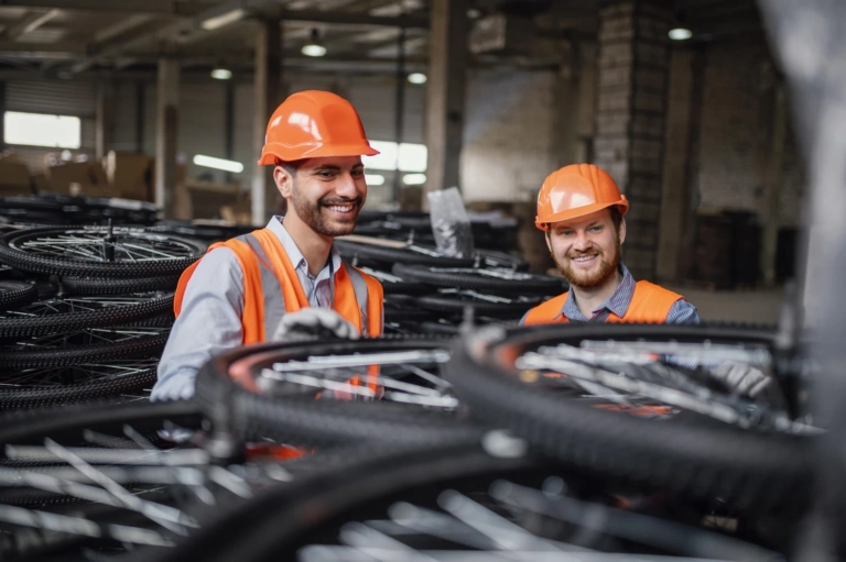 Men Working Bunch Wheels