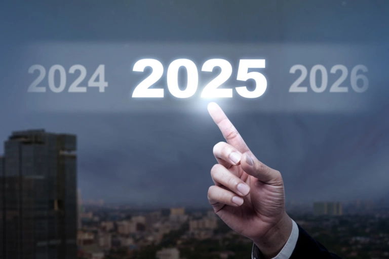 Business Hand Pointing Virtual 2025 Number
