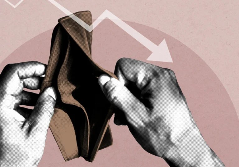 Empty wallet due coronavirus economic impact social banner illustration (1)