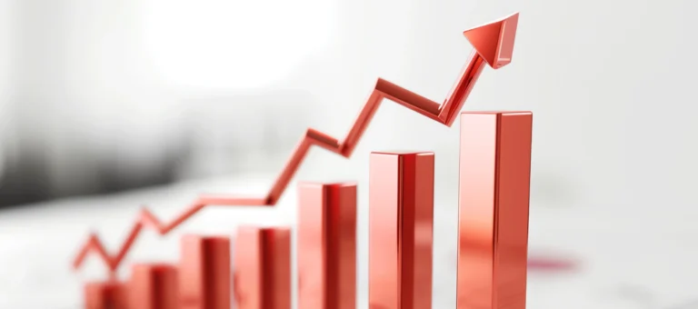 Business growth graph ai generated