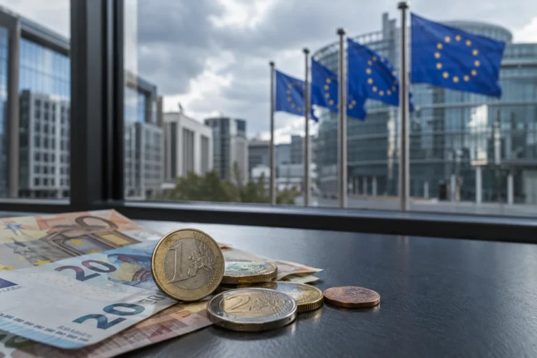 Euro před evropskými institucemi